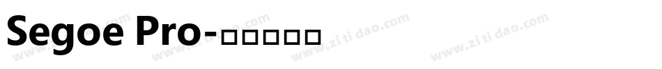 Segoe Pro字体转换